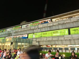 skytrain at Siam Paragon