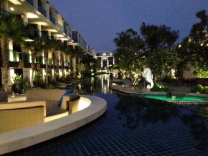 Sunset wing taken from the Belgian Beer Cafe