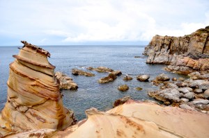 This is signposted (in English) as "peculiar rock formation"