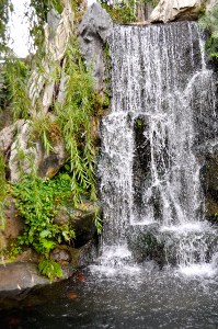 waterfall at Longshan Temple