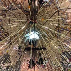 Looking up into the crystal 