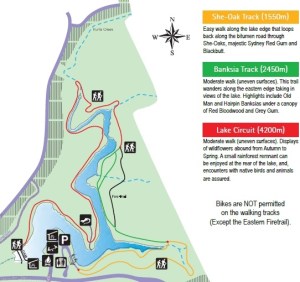 Lake Parramatta walk map