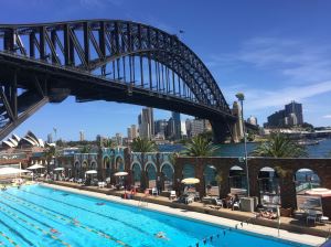 The view from our table at Aqua Dining